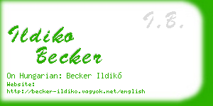 ildiko becker business card