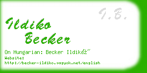 ildiko becker business card